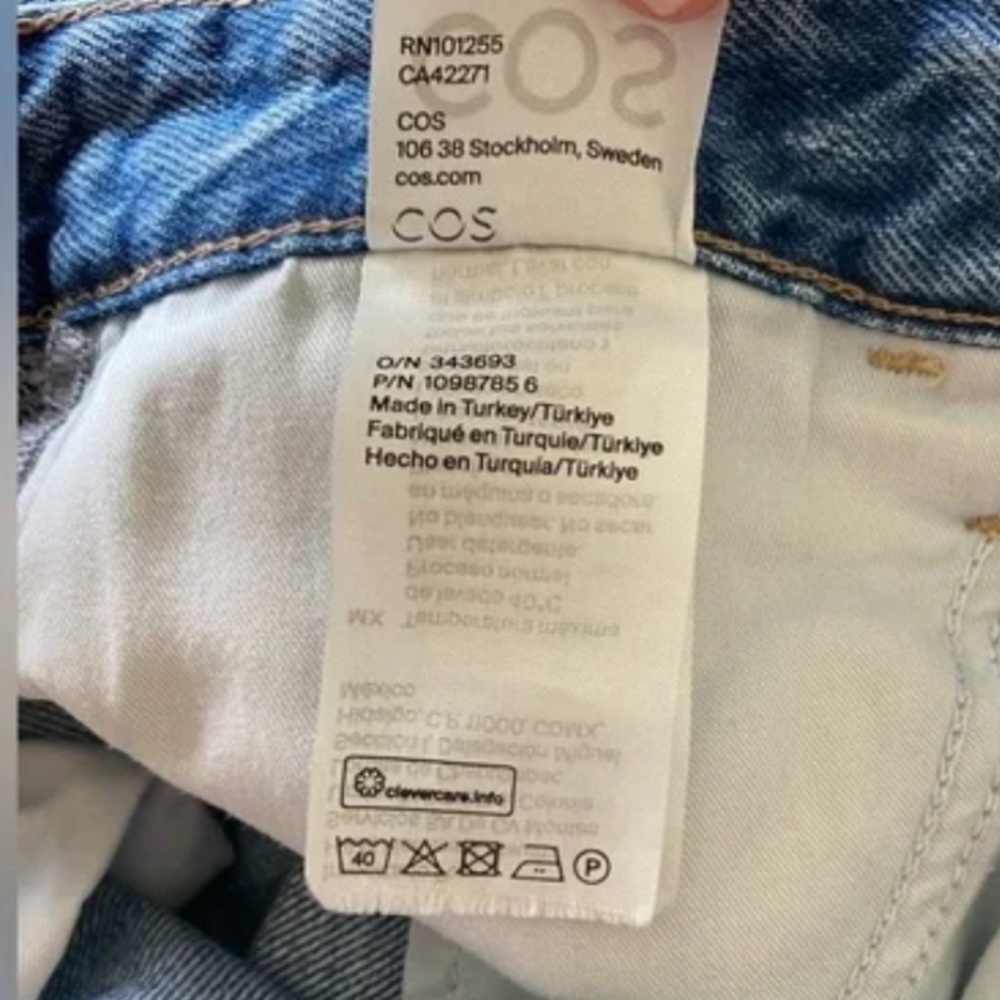 COS Relaxed Straight Leg Jeans - Size 268 wide leg, baggy, women’s denim COS - Picture 3 of 3